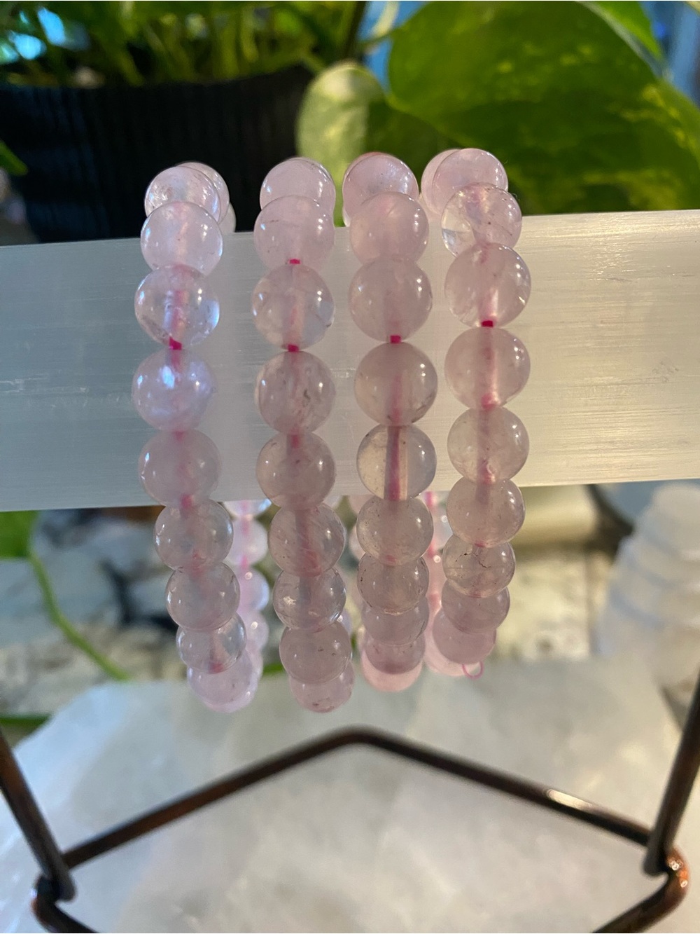 🌸 Natural Rose Quartz 8mm Stretch Bracelet 🌸